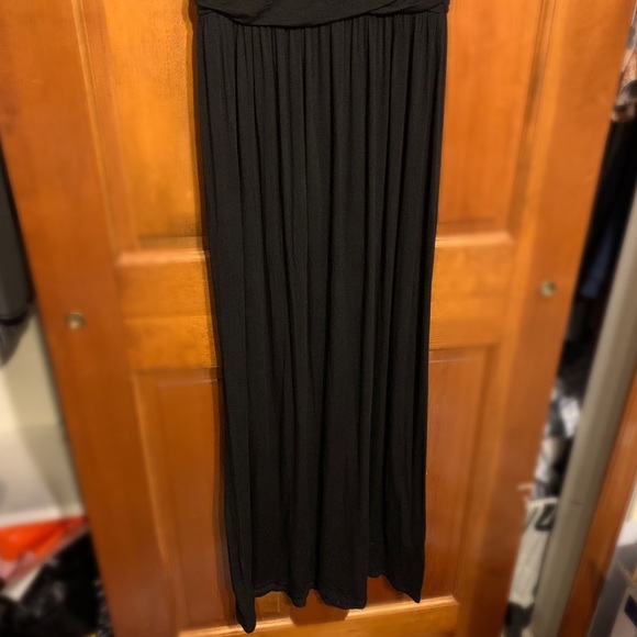 FRANCESCAS Black Maxi Dress long tank top dress floor length flowy loose scoop - Picture 3 of 10